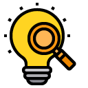 Innovation-Idea-Lightbulb-Magnifying Glass-Creative
